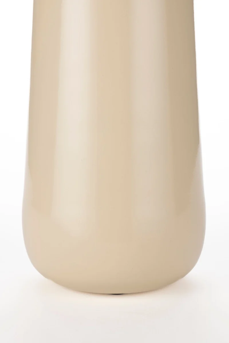 Vase Dot L in Beige mit Kugel-Detail aus Eisen von Dutchbone