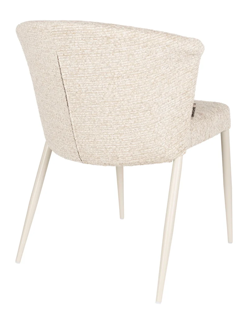 Esszimmerstuhl Georgia, stapelbares 2er-Set aus Sperrholz in Beige