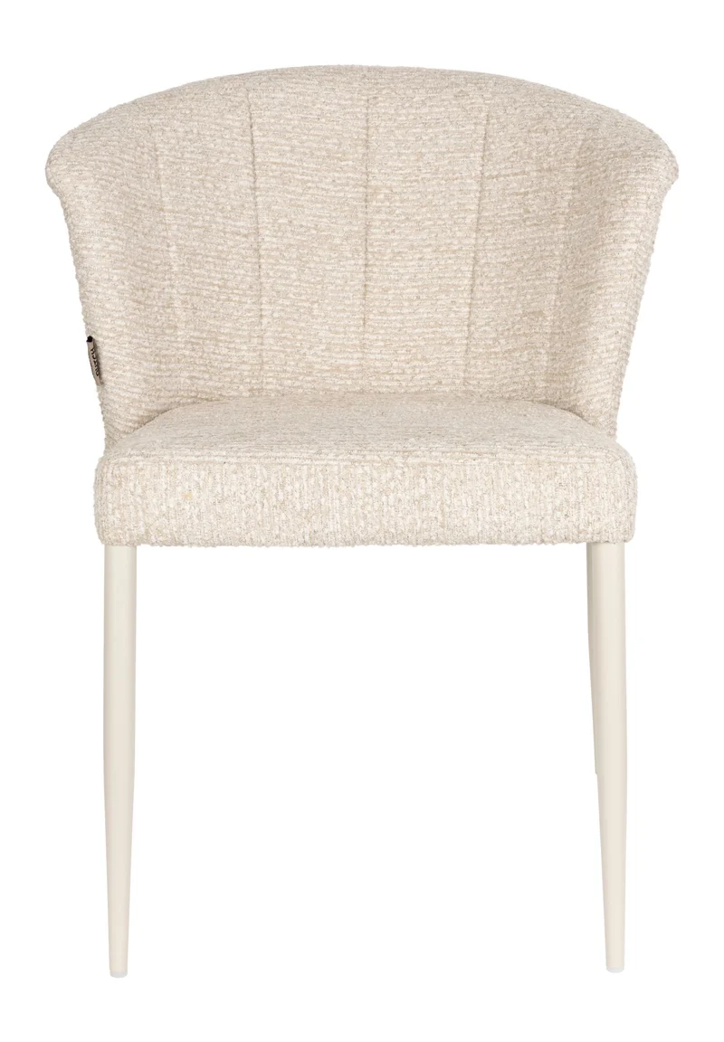 Esszimmerstuhl Georgia, stapelbares 2er-Set aus Sperrholz in Beige