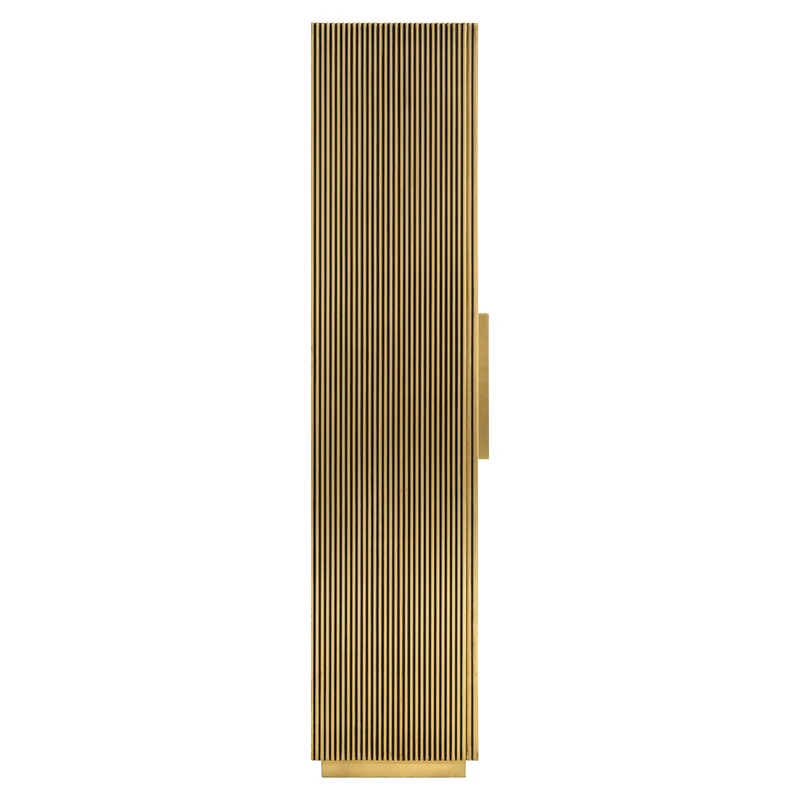 Schrank Ironville gold, 191 cm, Eisen mit Messingverkleidung