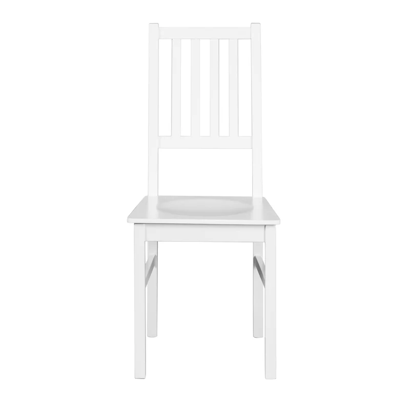 2er Set Stuhl WESTERLAND 7.1 Buche Massivholz weiß lackiert
