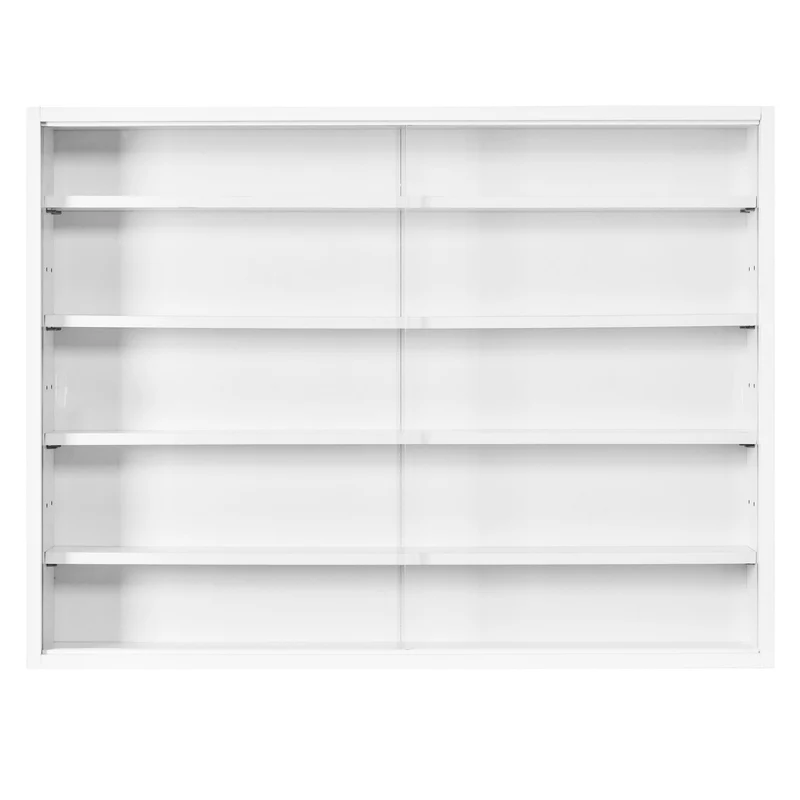 Sammlervitrine COMPILATI Weiß mit Glasschiebetüren für Sammlerstücke