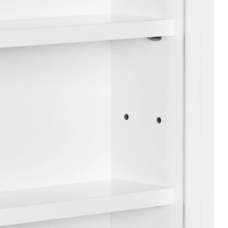 Sammlervitrine COMPILATI Weiß mit Glasschiebetüren für Sammlerstücke