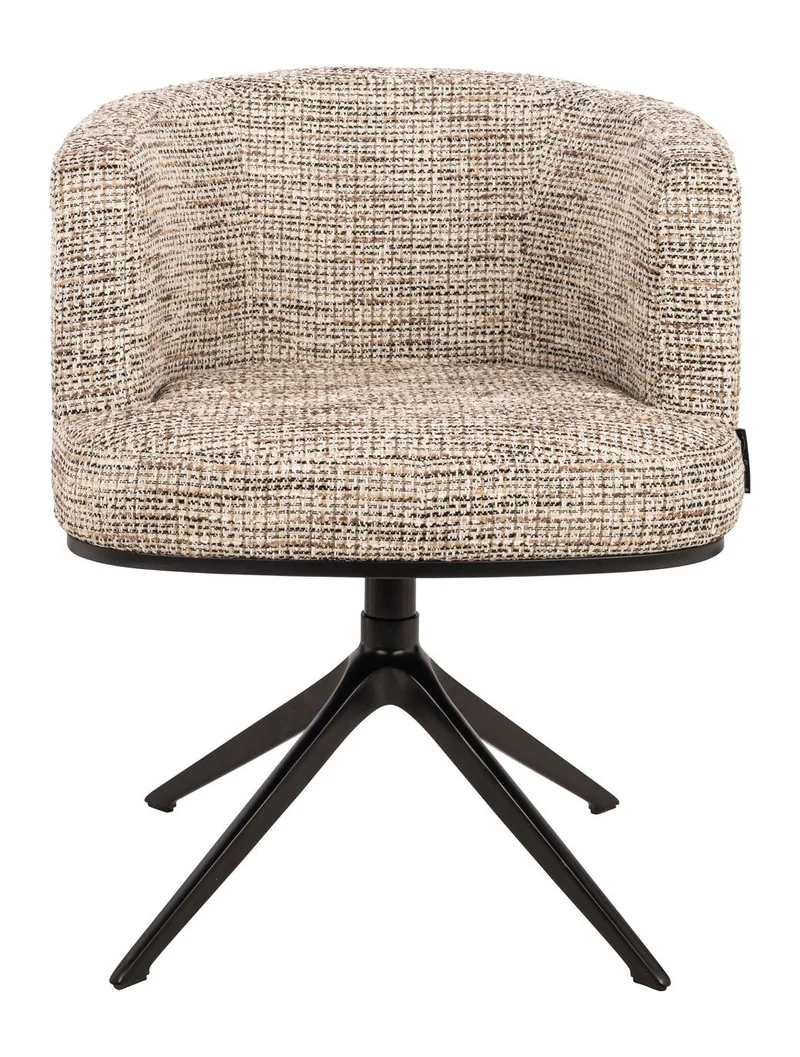 Esszimmerstuhl Cheyenne Drehstuhl Trendy Nature mit Aluminiumgestell