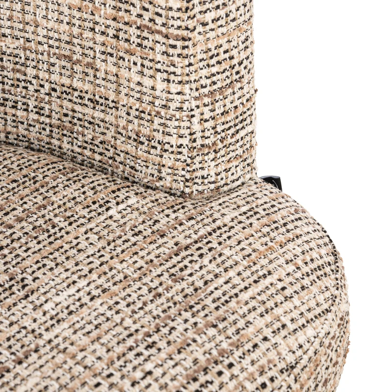 Esszimmerstuhl Cheyenne Drehstuhl Trendy Nature mit Aluminiumgestell