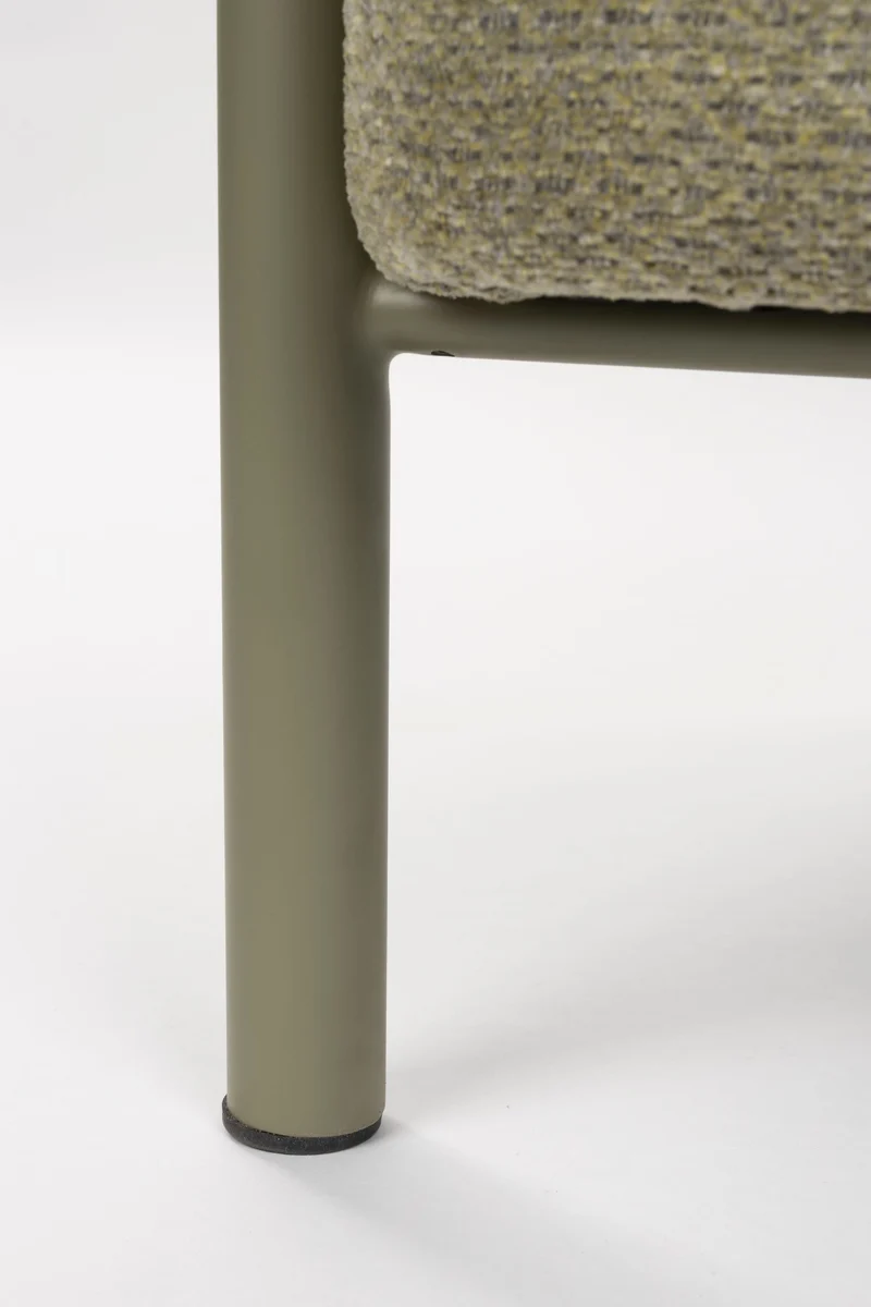 Loungesessel Heels Zuiver in Grün mit Metallgestell fürs Wohnzimmer