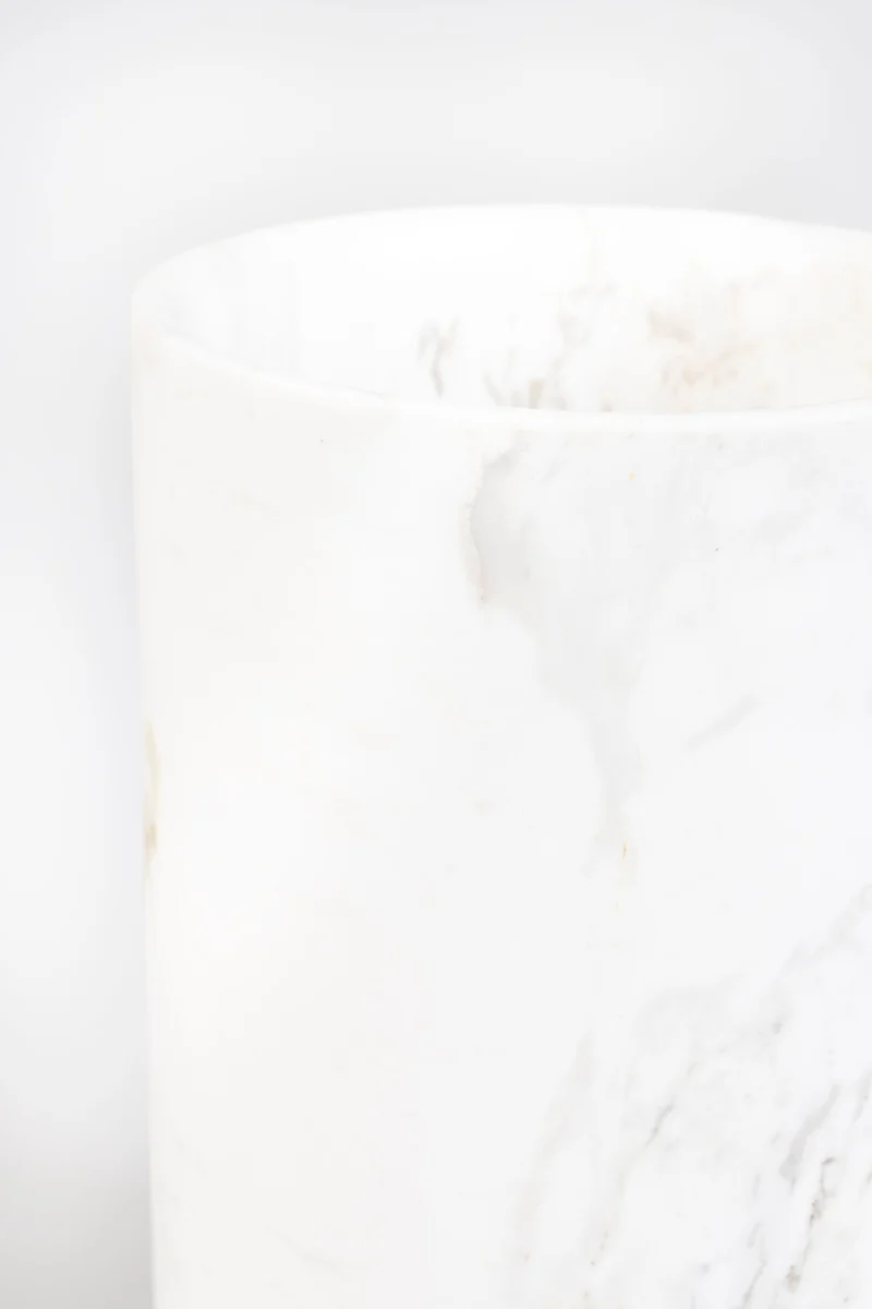 Marmorvase Fajen Marble White von Zuiver für Wohnzimmer