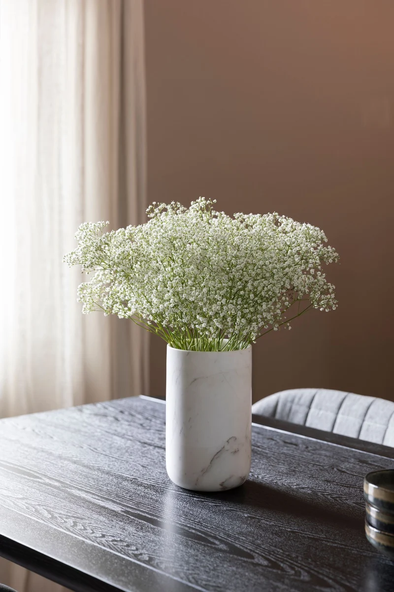 Marmorvase Fajen Marble White von Zuiver für Wohnzimmer