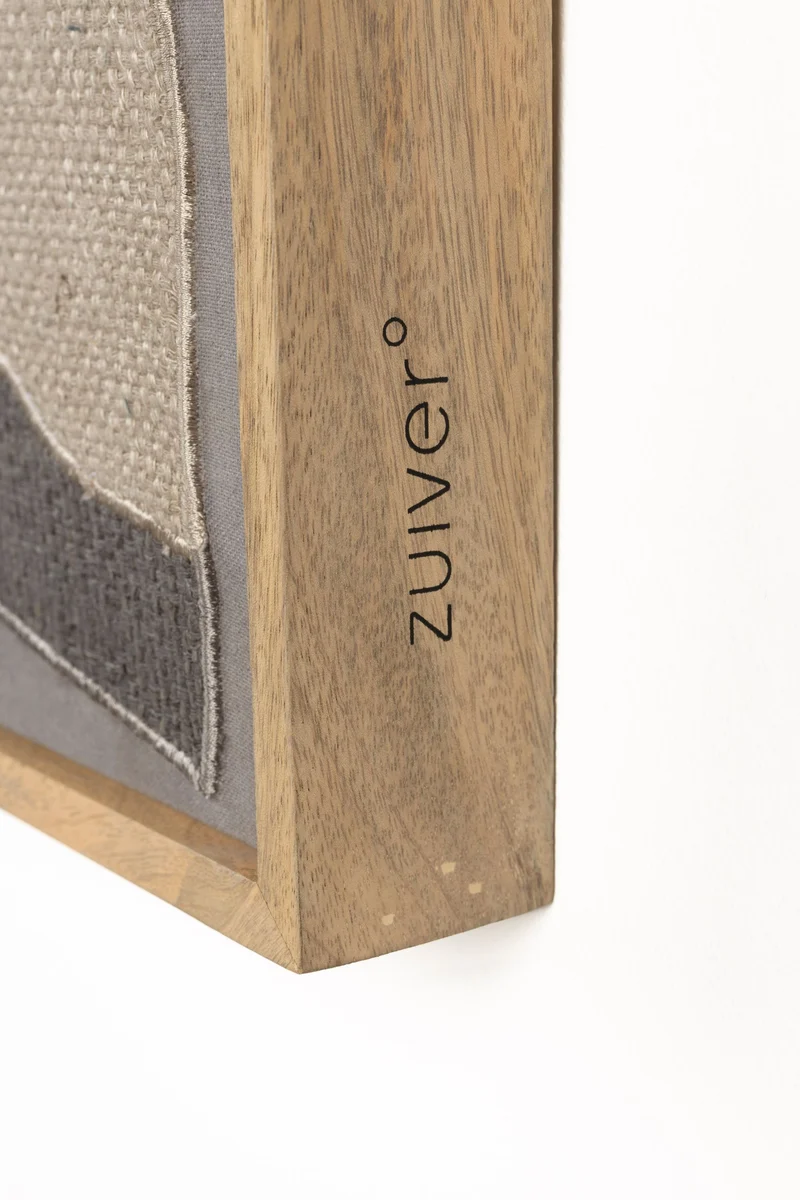 Wandbild Coastal von Zuiver mit Mangoholzrahmen und Küsten-Motiv