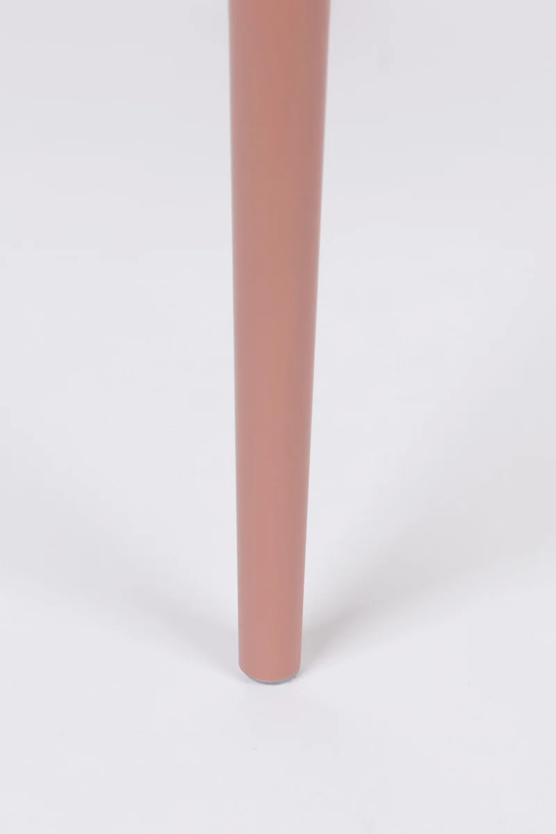 Esszimmerstuhl Gigi im 2er-Set, Rosa mit Kunststoffschale