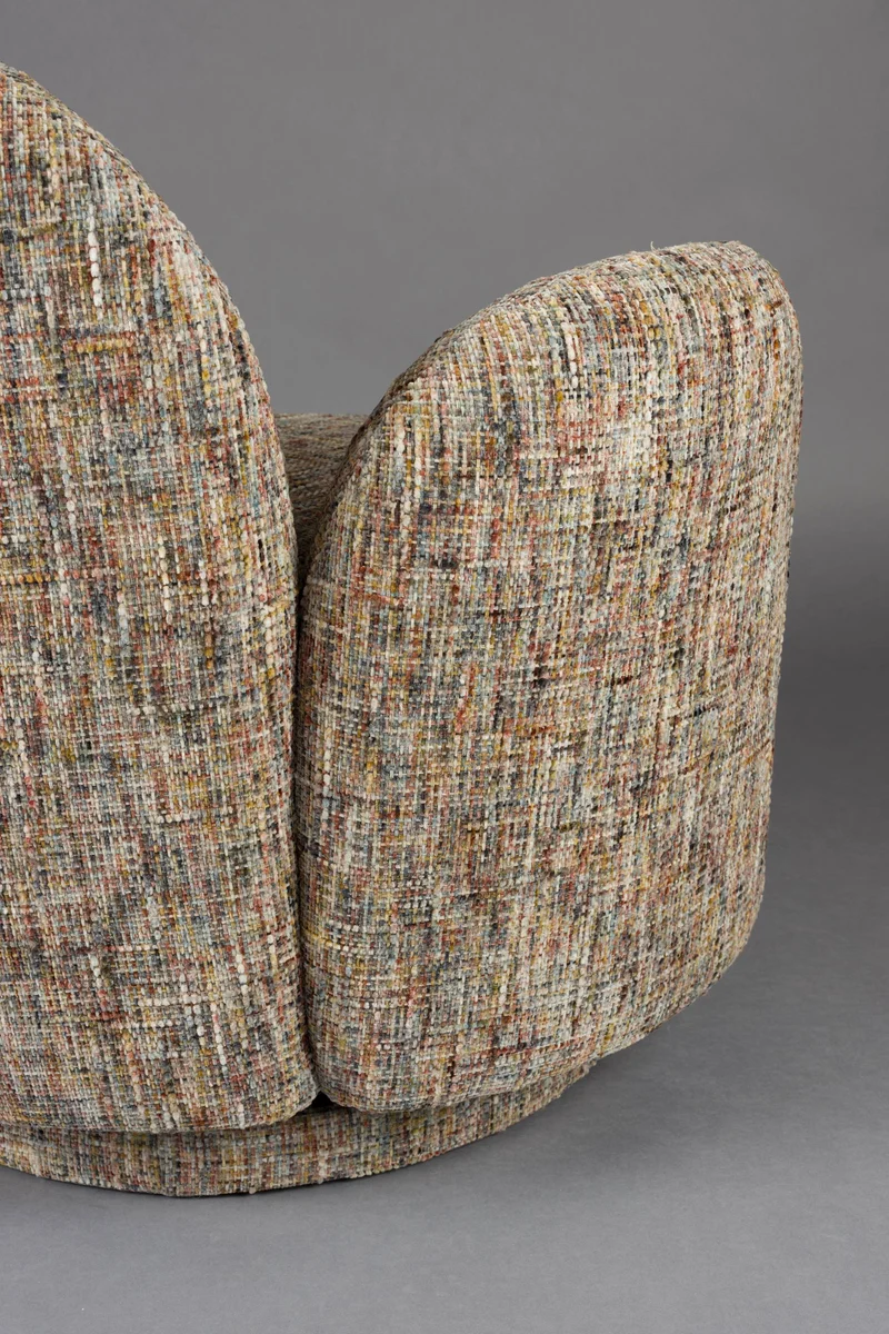 Loungesessel Rose Dutchbone, drehbar mit Blütenform in Beige