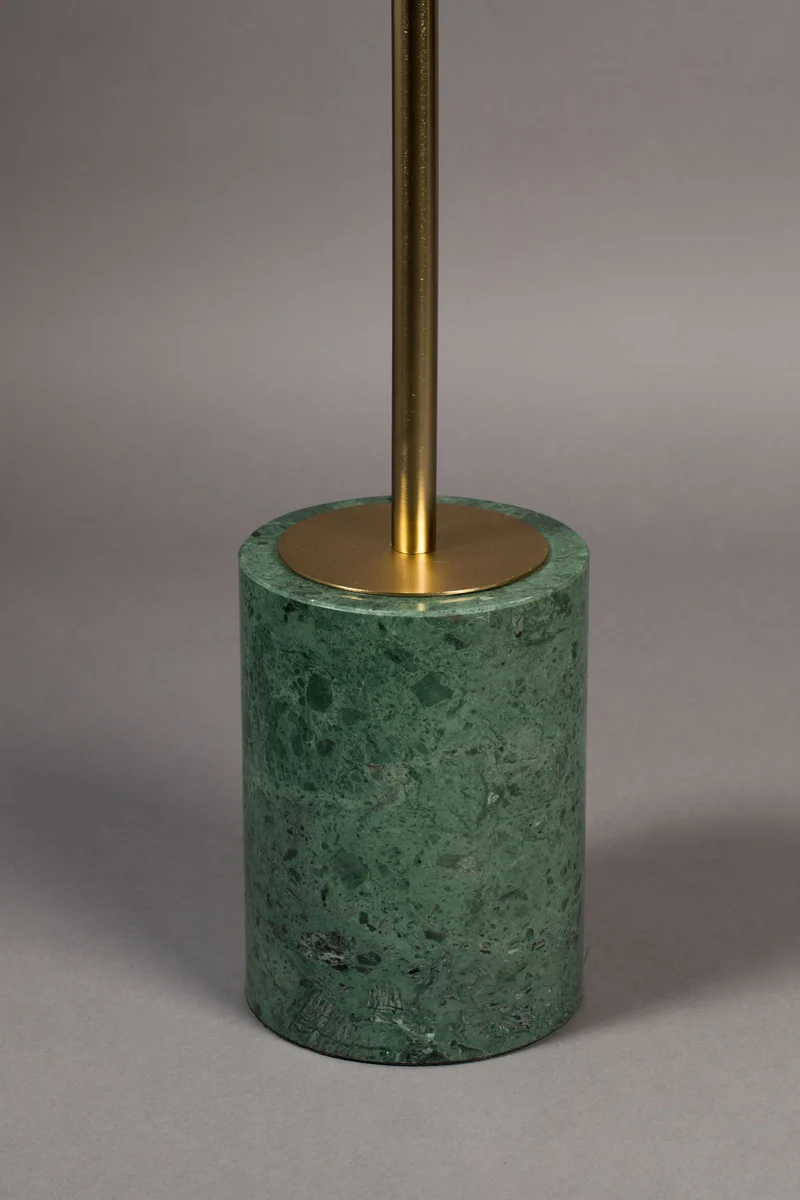 Beistelltisch Gunnar Dutchbone aus grünem Marmor mit goldenem Gestell