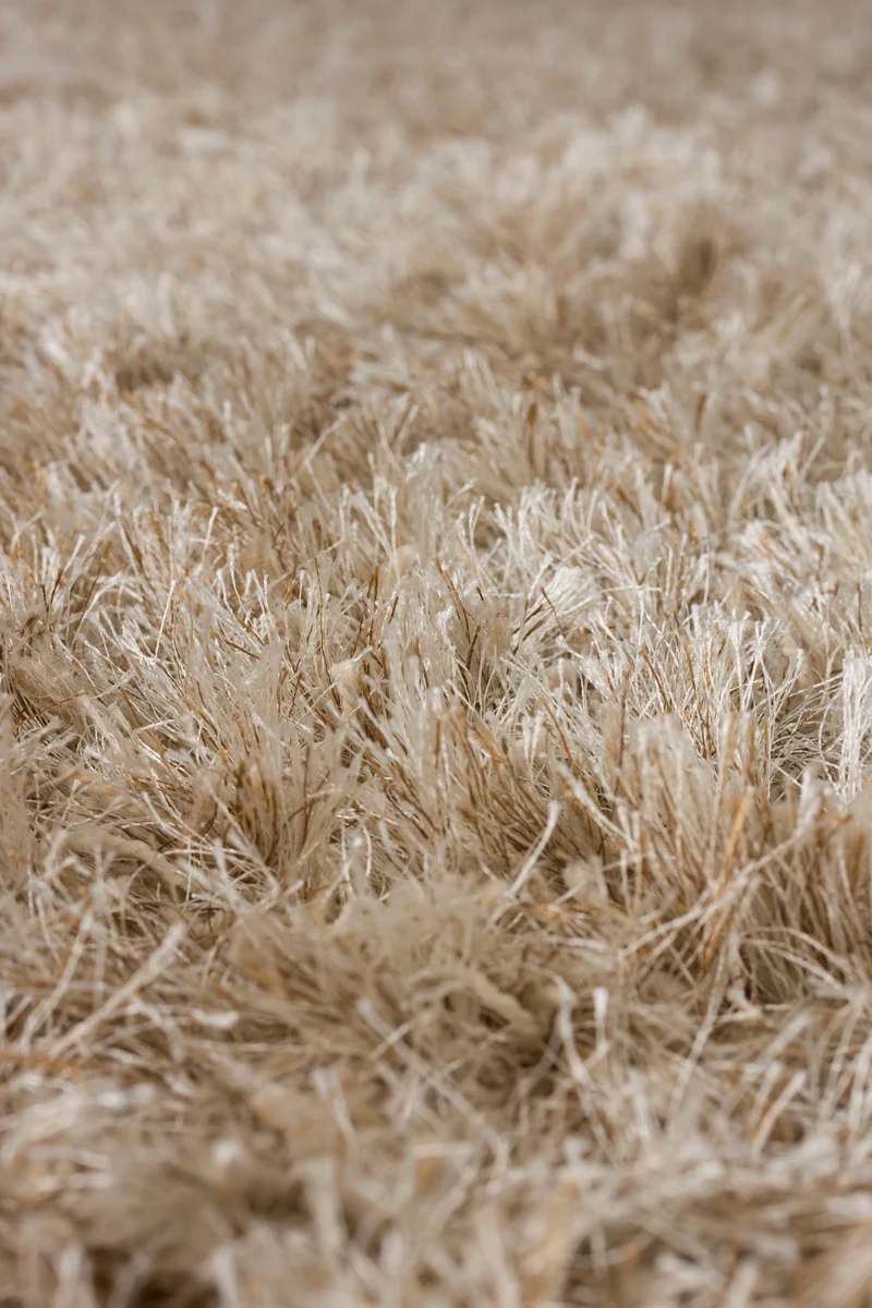 Teppich Hairy 200x290 cm Beige aus 100% Wolle, Hochflor von Dutchbone