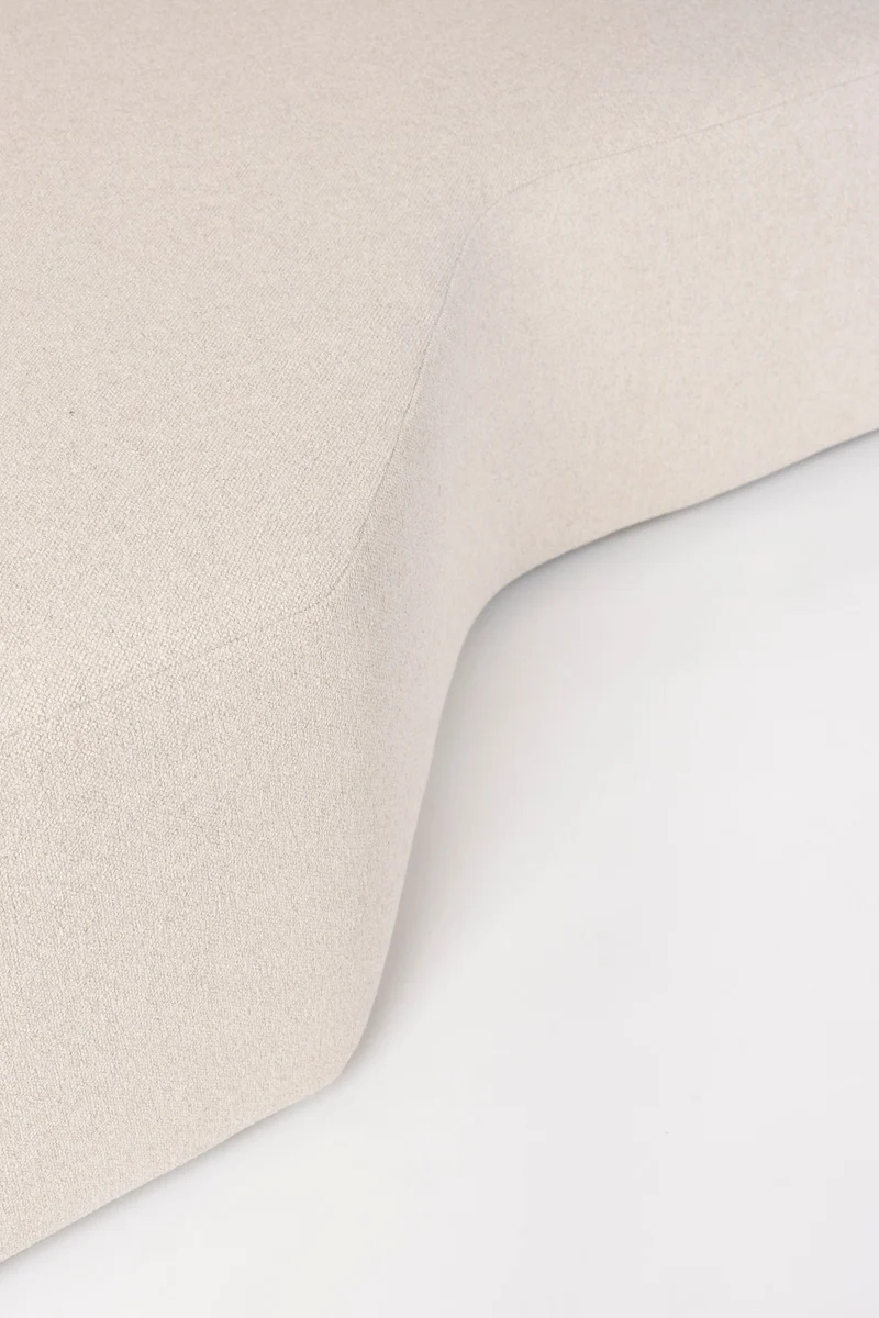 Sofa Prosper Right mit Beistelltisch-Element, Creme von Zuiver