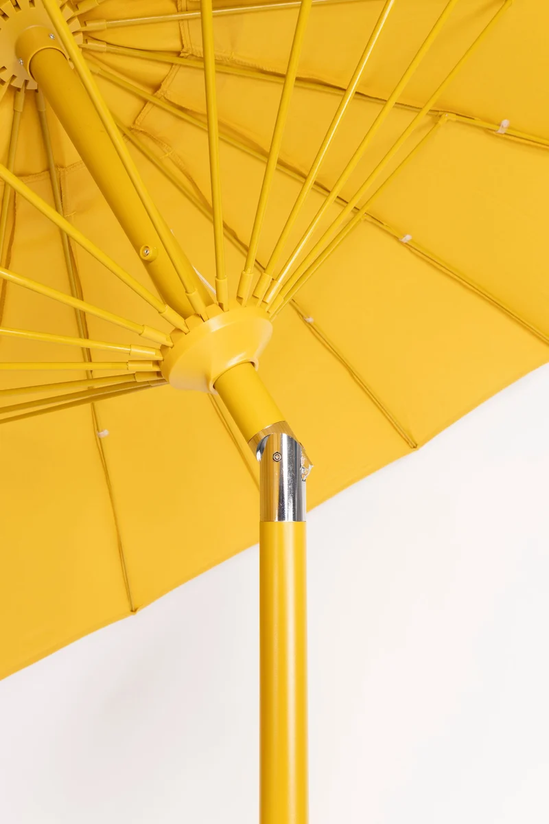 Sonnenschirm Sunshine von Zuiver in Gelb für den Garten, 250x250 cm