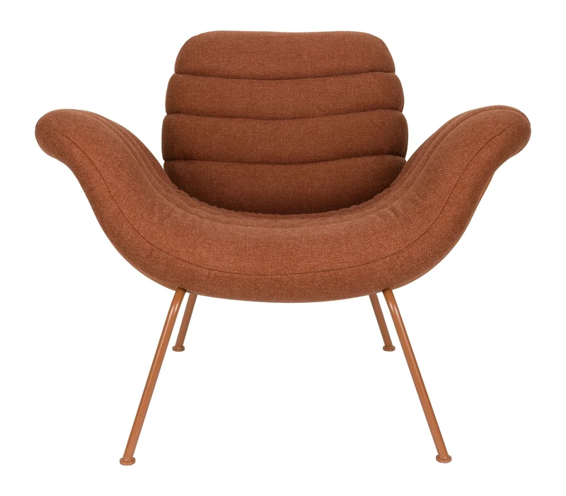 Loungesessel Verte Terracotta mit Stahlgestell für Wohnzimmer