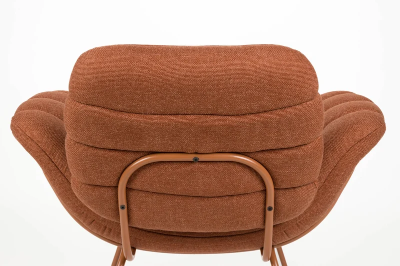 Loungesessel Verte Terracotta mit Stahlgestell für Wohnzimmer