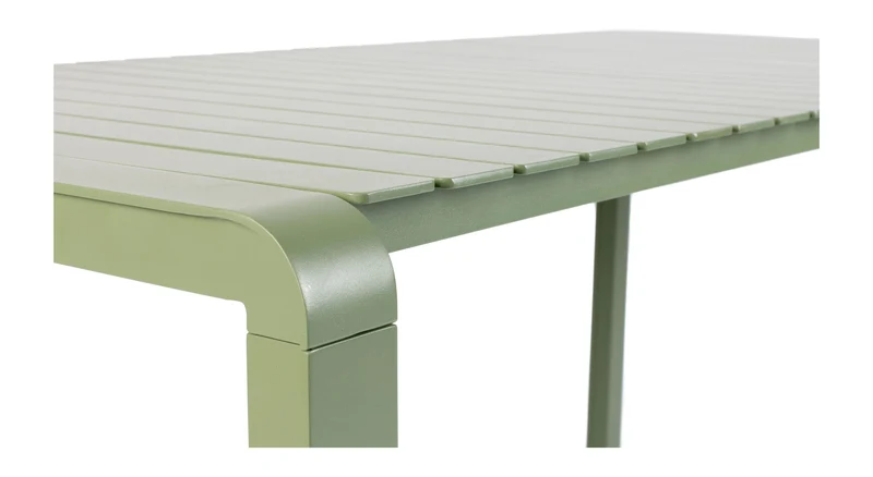 Gartenmöbel-Set Vondel mit Tisch und 6 Stühlen aus Aluminium in Grün