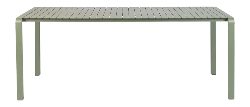 Gartenmöbel-Set Vondel mit Tisch und 6 Stühlen aus Aluminium in Grün