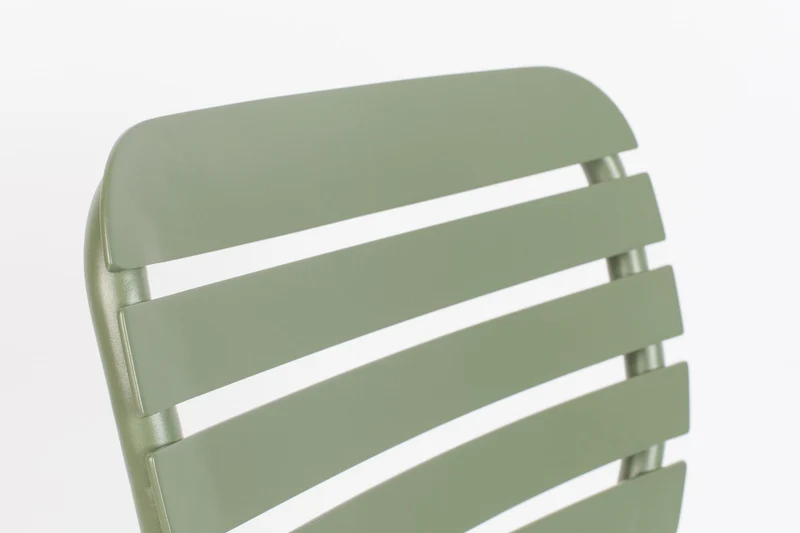 Gartenmöbel-Set Vondel mit Tisch und 6 Stühlen aus Aluminium in Grün