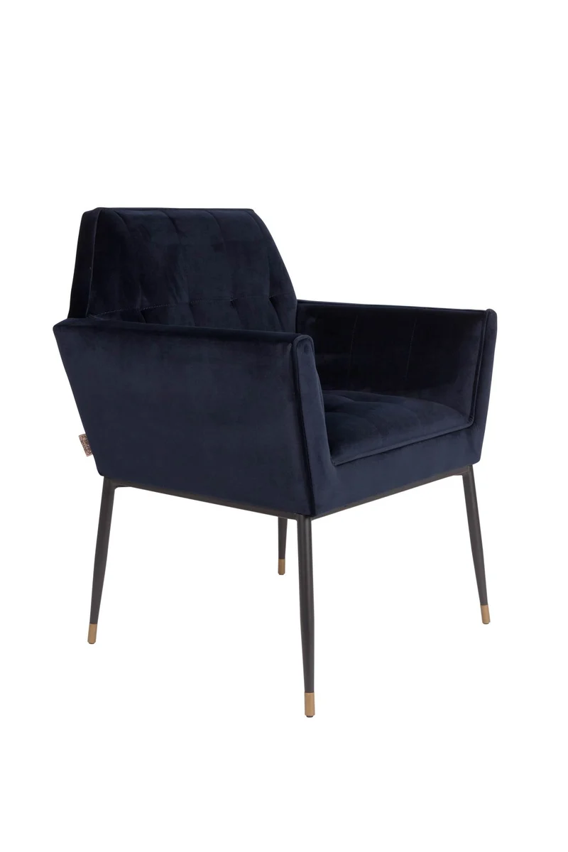 Armlehnstuhl KATE DEEP BLUE Samt von DUTCHBONE