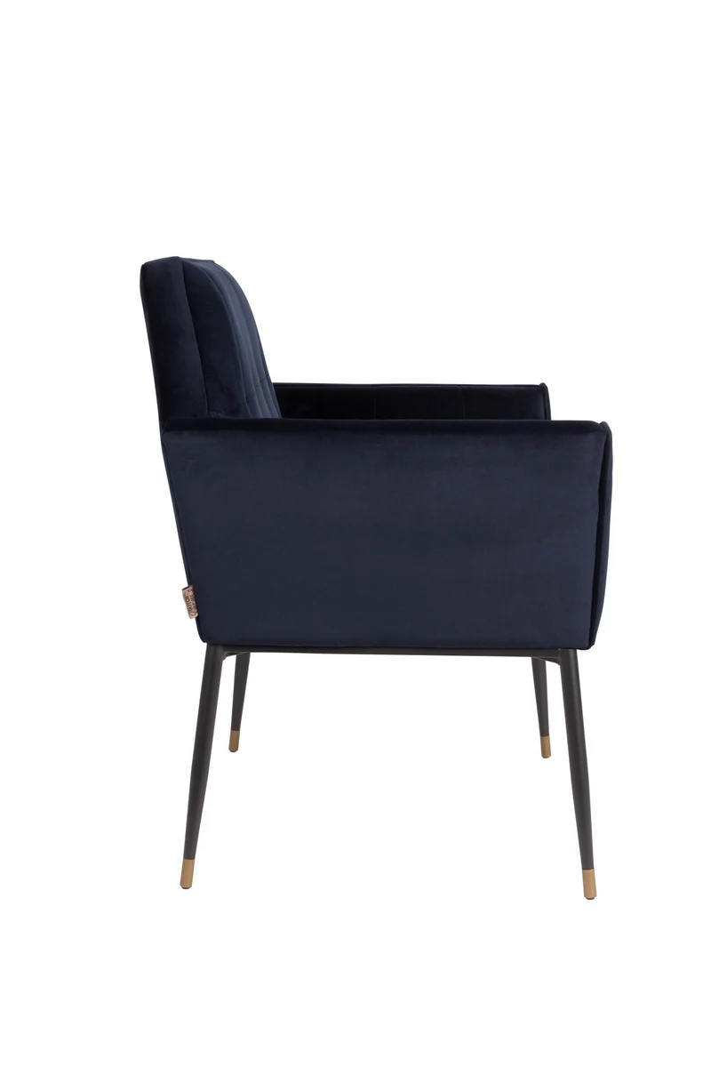 Armlehnstuhl KATE DEEP BLUE Samt von DUTCHBONE