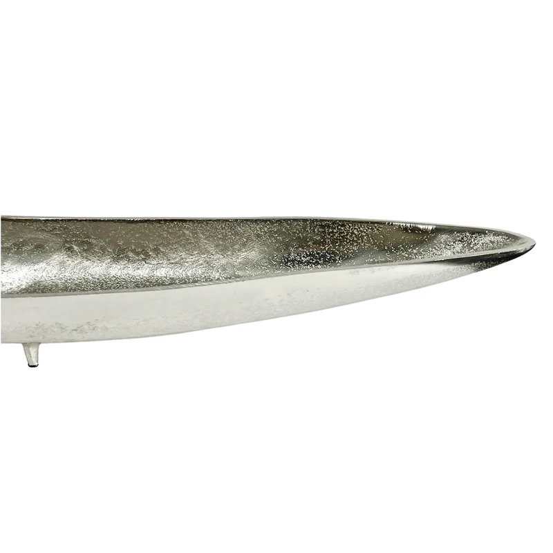 Dekoschale Silber Aluminium 60 cm, Tischdeko Wohnzimmer von Wohnling