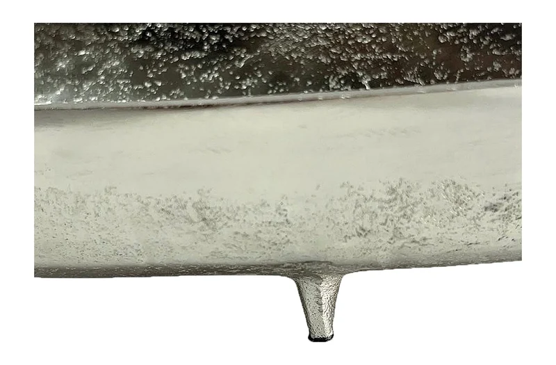 Dekoschale Silber Aluminium 60 cm, Tischdeko Wohnzimmer von Wohnling