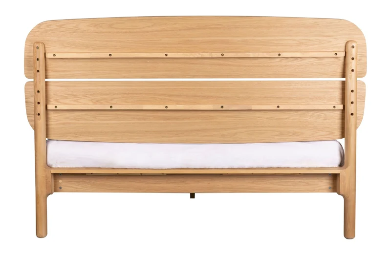 Bett Storm 160 Natur aus Eichenholz von Zuiver fürs Schlafzimmer
