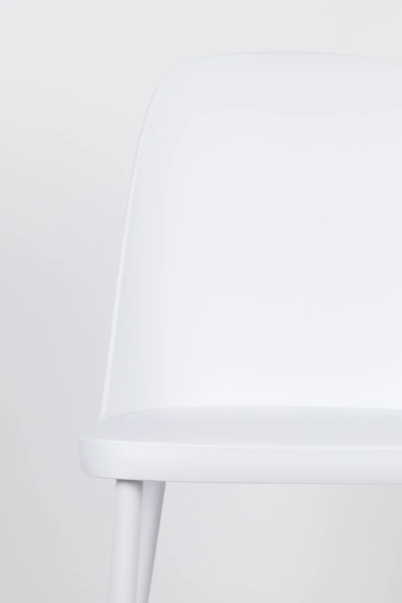Esszimmerstuhl Pip im 2er-Set, All White mit Metallgestell