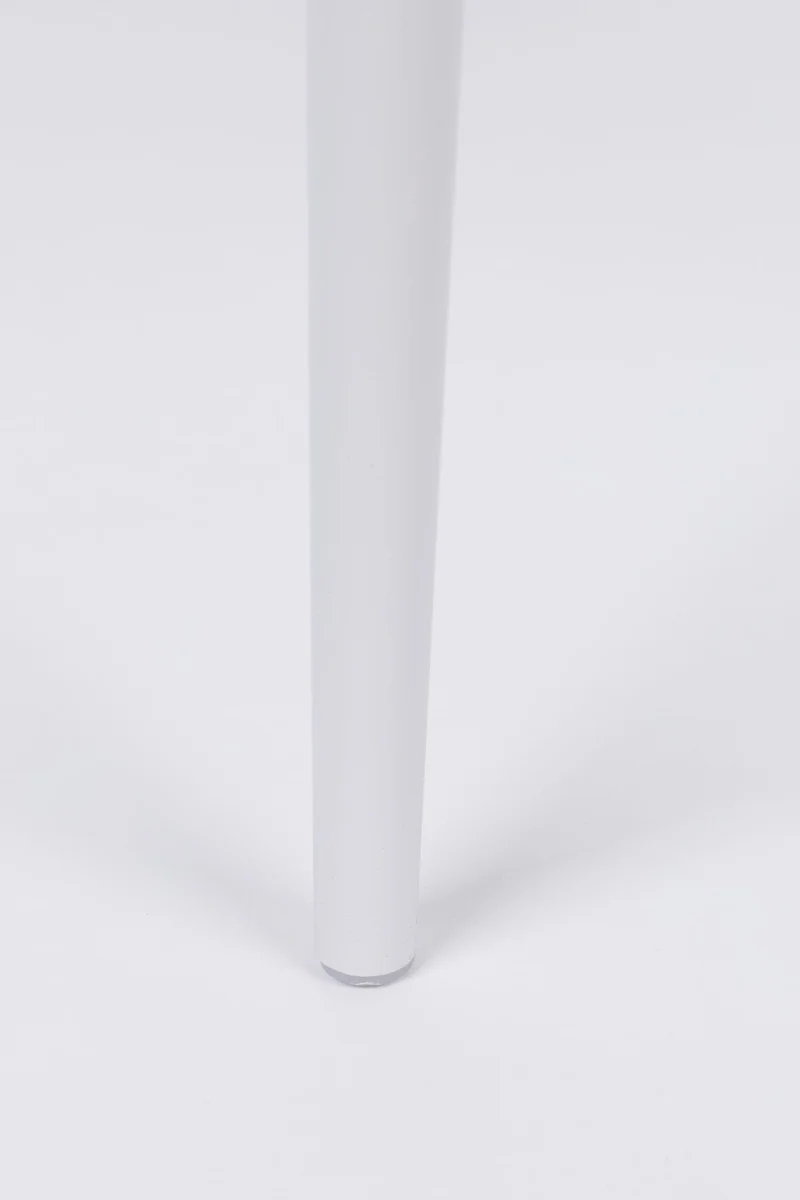 Esszimmerstuhl Pip im 2er-Set, All White mit Metallgestell