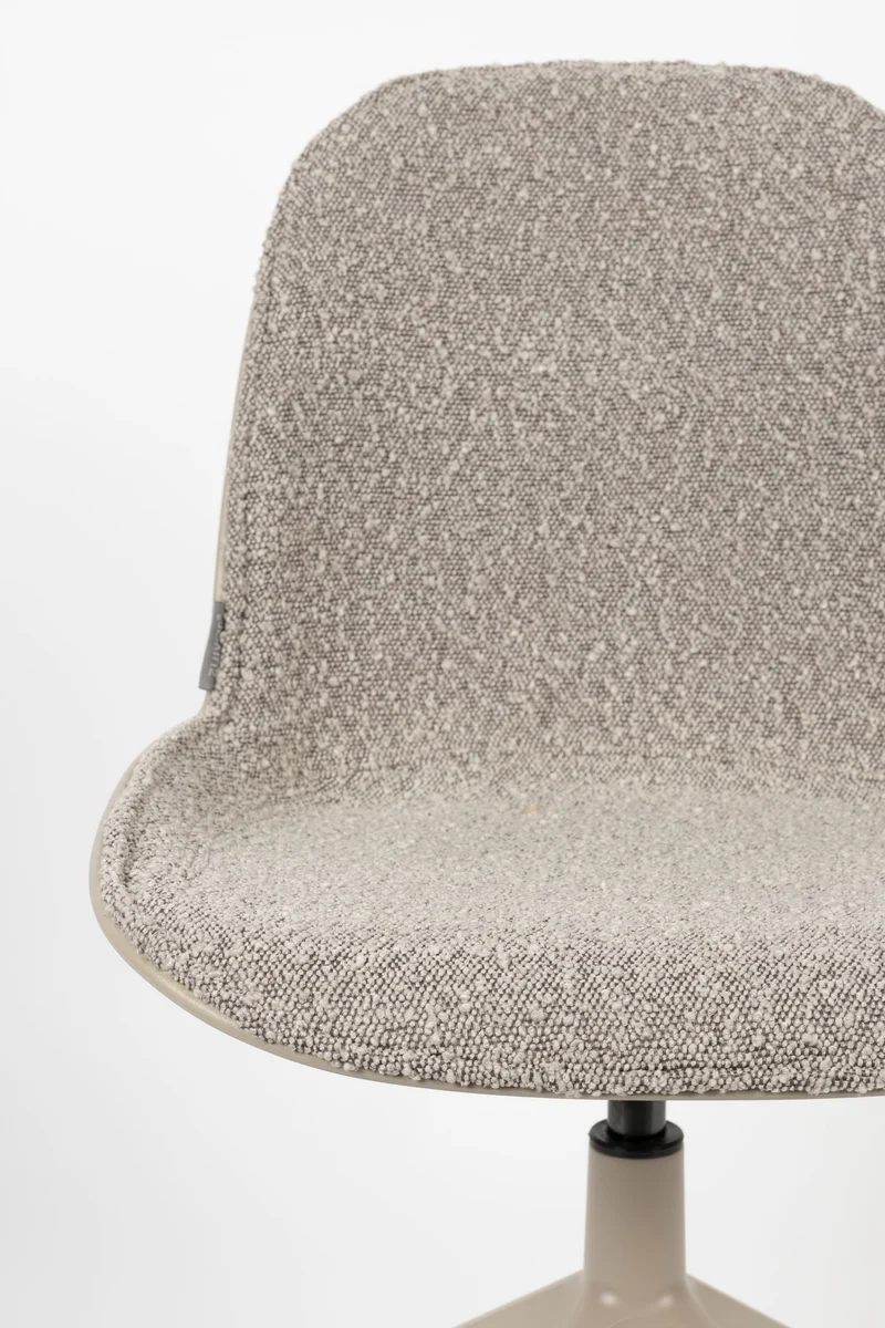 Esszimmerstuhl Albert Kuip 2er-Set, Taupe mit Aluminium-Gestell