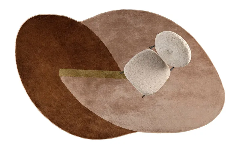 Teppich Phila 160x257 cm Terra von Zuiver mit Glanz-Matt-Effekt