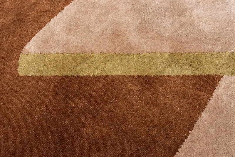 Teppich Phila 160x257 cm Terra von Zuiver mit Glanz-Matt-Effekt