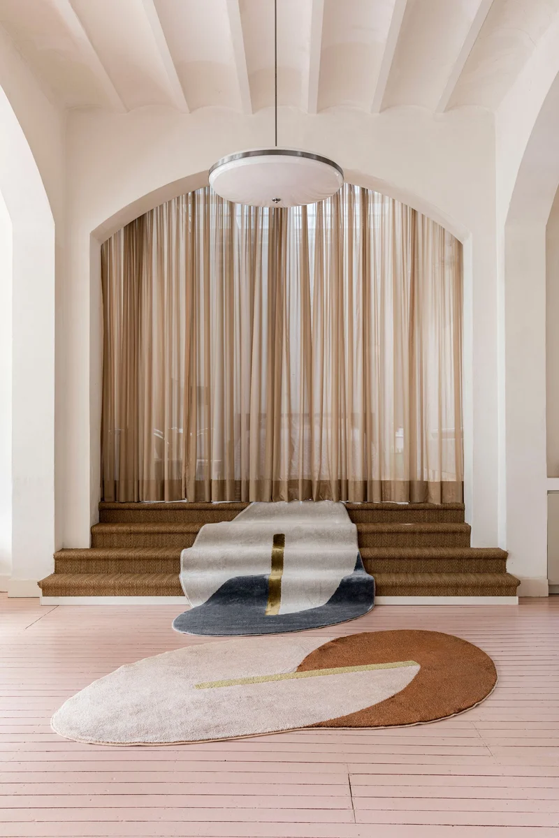 Teppich Phila 160x257 cm Terra von Zuiver mit Glanz-Matt-Effekt