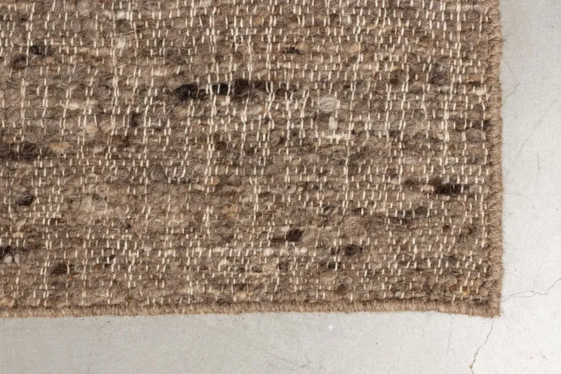 Handgewebter Teppich Briton 200x300 Beige aus Wolle von Dutchbone