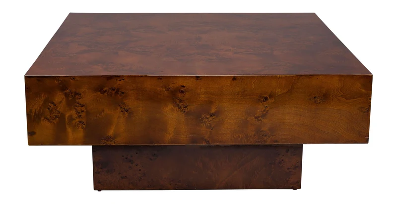 Couchtisch Quinn im 70er-Retro-Design mit Walnussfurnier von Dutchbone