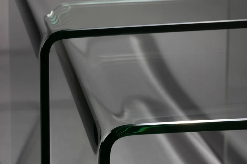 Beistelltisch Vetro 2er-Set aus Glas, Transparent von Dutchbone