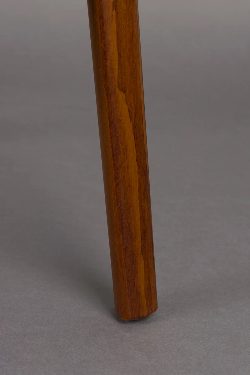 Esszimmerstuhl Babington im 2er-Set, Walnuss mit gepolstertem Sitz