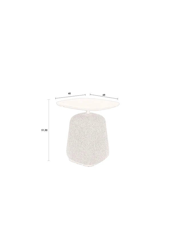 Beistelltisch Shelly Cinnamon aus MDF von Dutchbone für Wohnzimmer