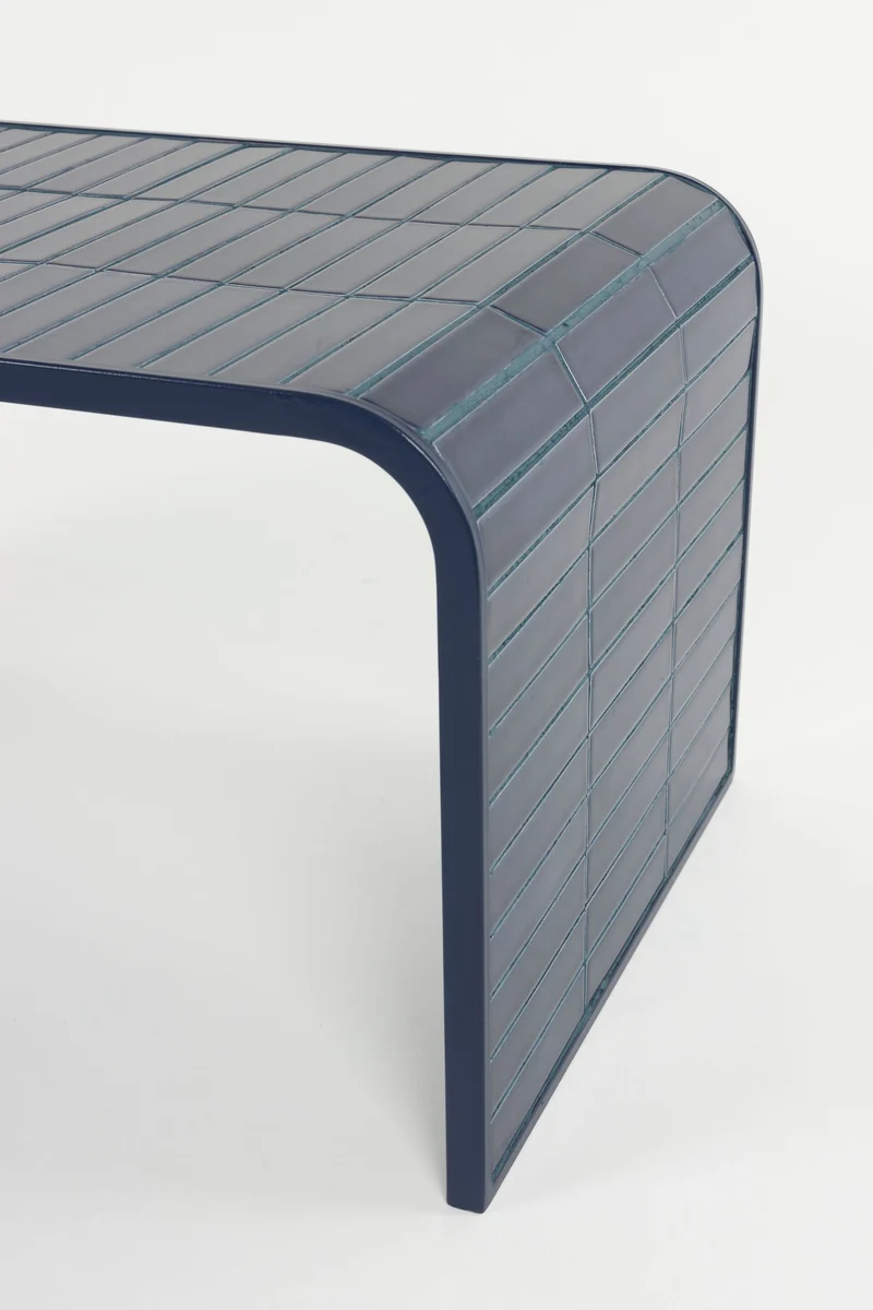 Couchtisch Tiles Zuiver Blau mit Fliesenoptik für Indoor & Outdoor