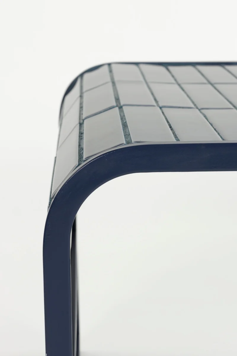 Couchtisch Tiles Zuiver Blau mit Fliesenoptik für Indoor & Outdoor