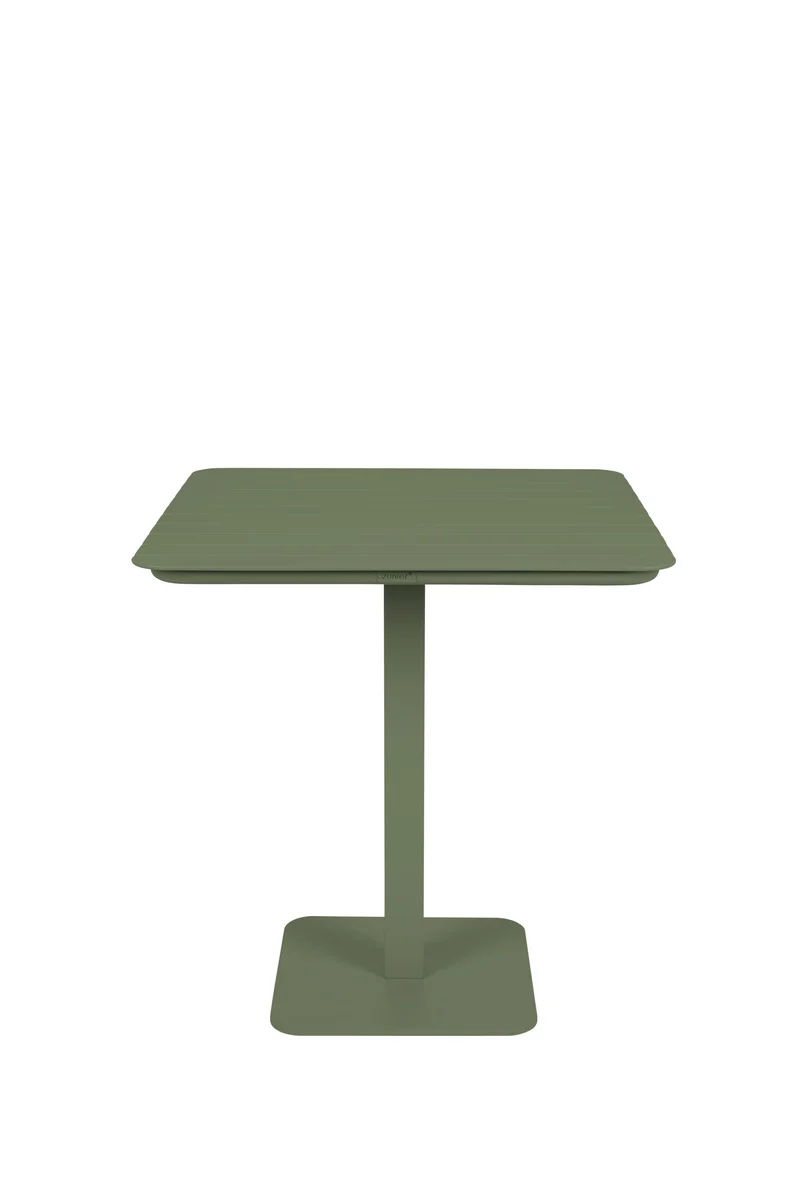 Bistrotisch Vondel 71x71 cm Grün, Gartentisch aus Aluminium für Balkon