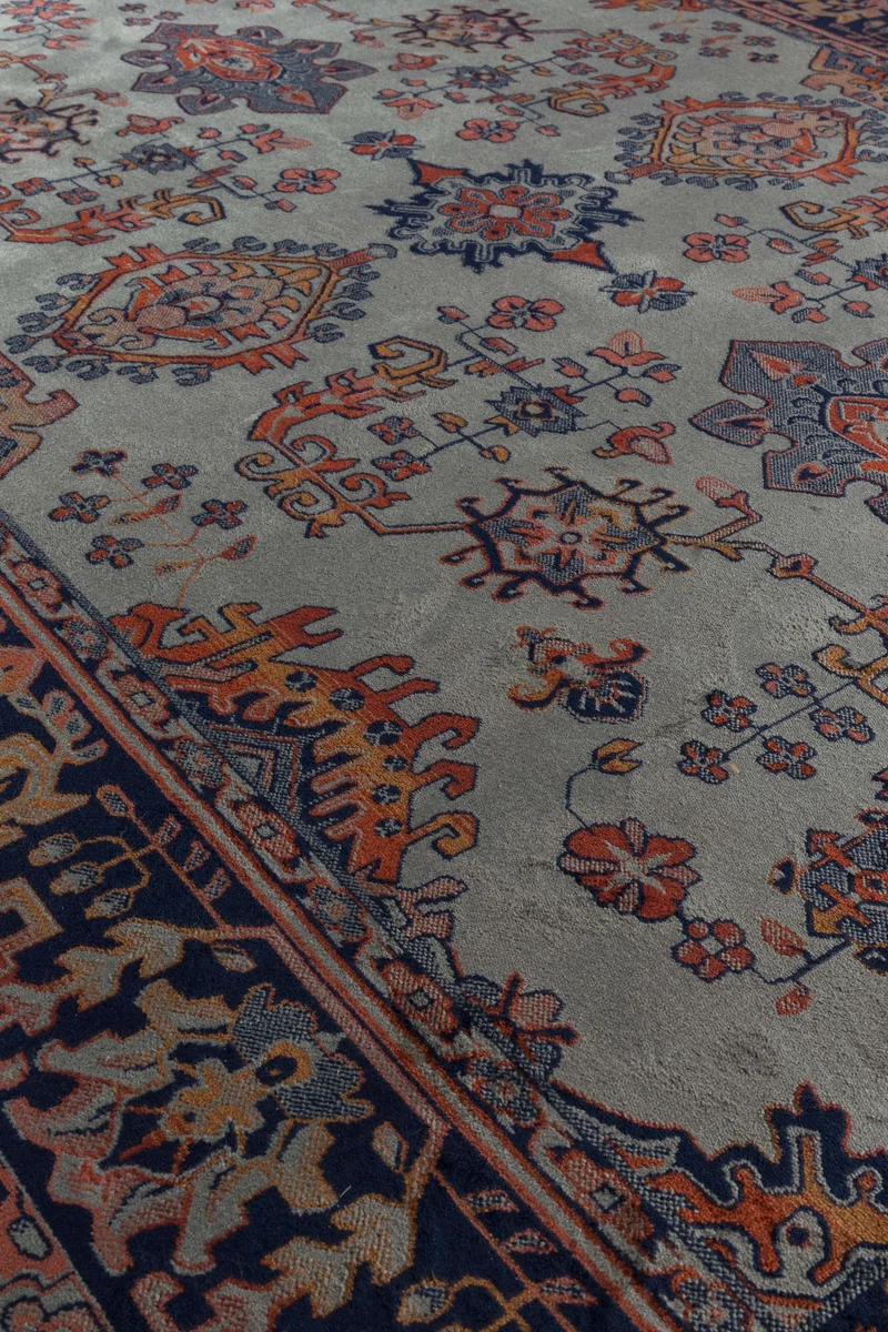 Teppich Raz 160x230 cm Grün mit Fransen, Viskose für Wohnzimmer