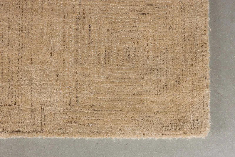 Teppich Maryland 200x300 Beige mit Jutesohle im Boho-Stil, Dutchbone