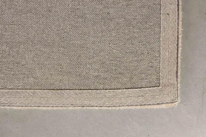 Teppich Maryland 200x300 Beige mit Jutesohle im Boho-Stil, Dutchbone