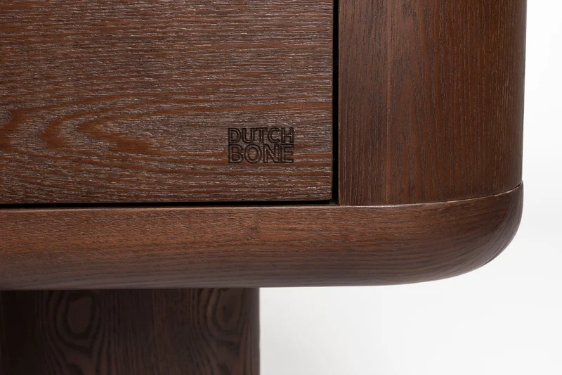 Sideboard Herman im Vintage-Look mit 3 Schubladen aus Eschenfurnier