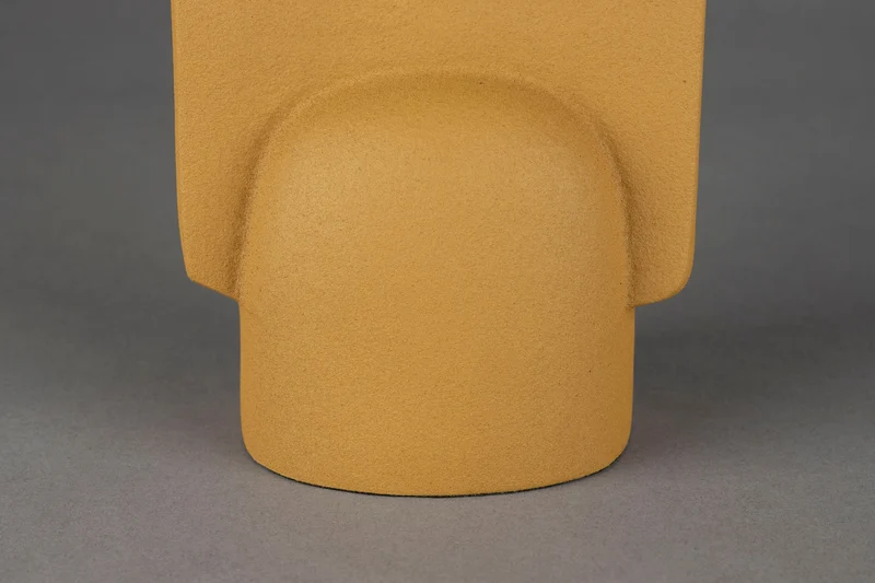 Vase Santos Ochre von Dutchbone aus Aluminium im 70er-Retro-Look