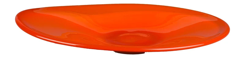 Tablett Gable aus Glas in Orange von Dutchbone im Retro-Design