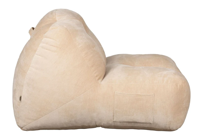 Loungesessel Tombag von Dutchbone, Sitzsack in Beige mit Samtbezug